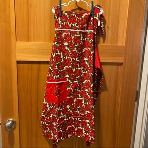 Handmade Poinsettia Apron